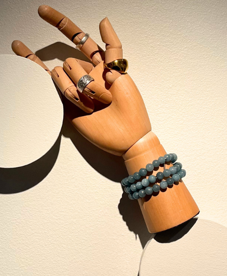 Armband Havsbla – Agat