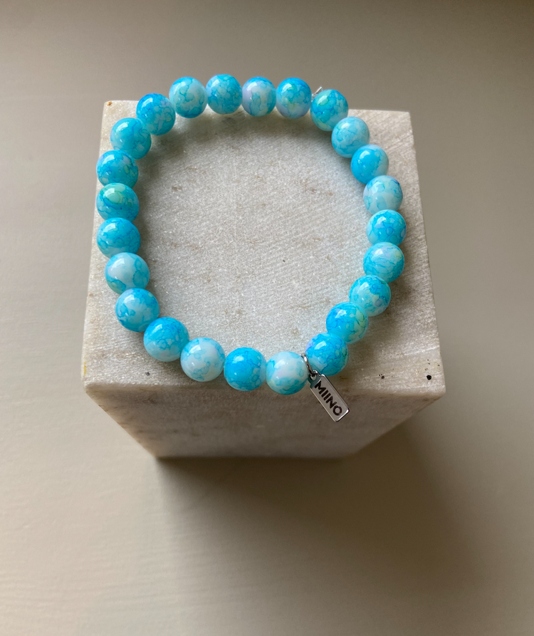Armband Ljusblå – Agat